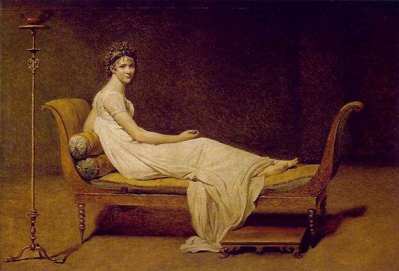 Jacques-Louis  David Portrait of Madame Recamier oil painting picture
